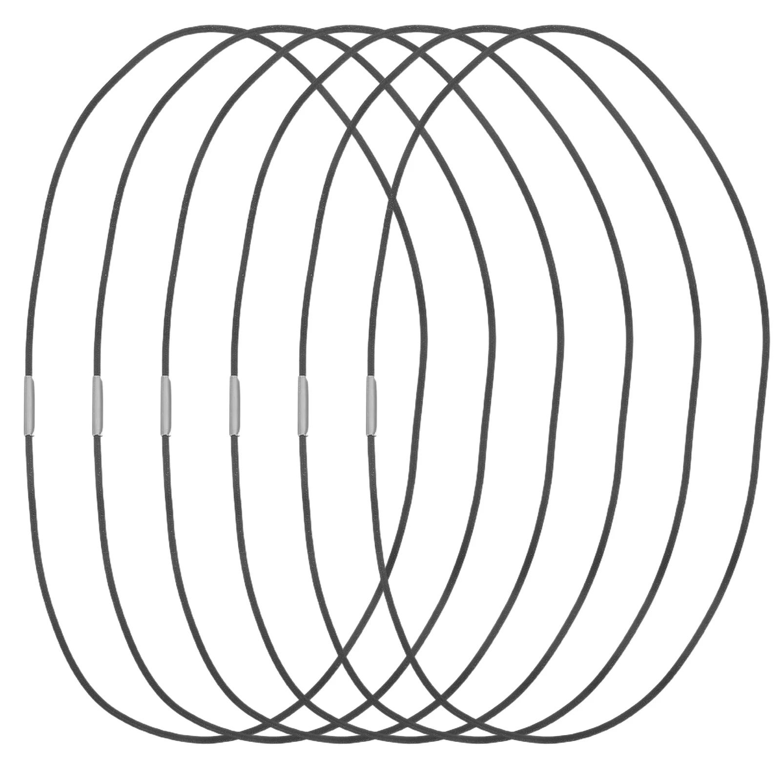 

6 pcs Bands Black A5 Connection Ropes For Notebooks Traveler Notebooks Nylon Metal Buckle DIY Accessories Replacement