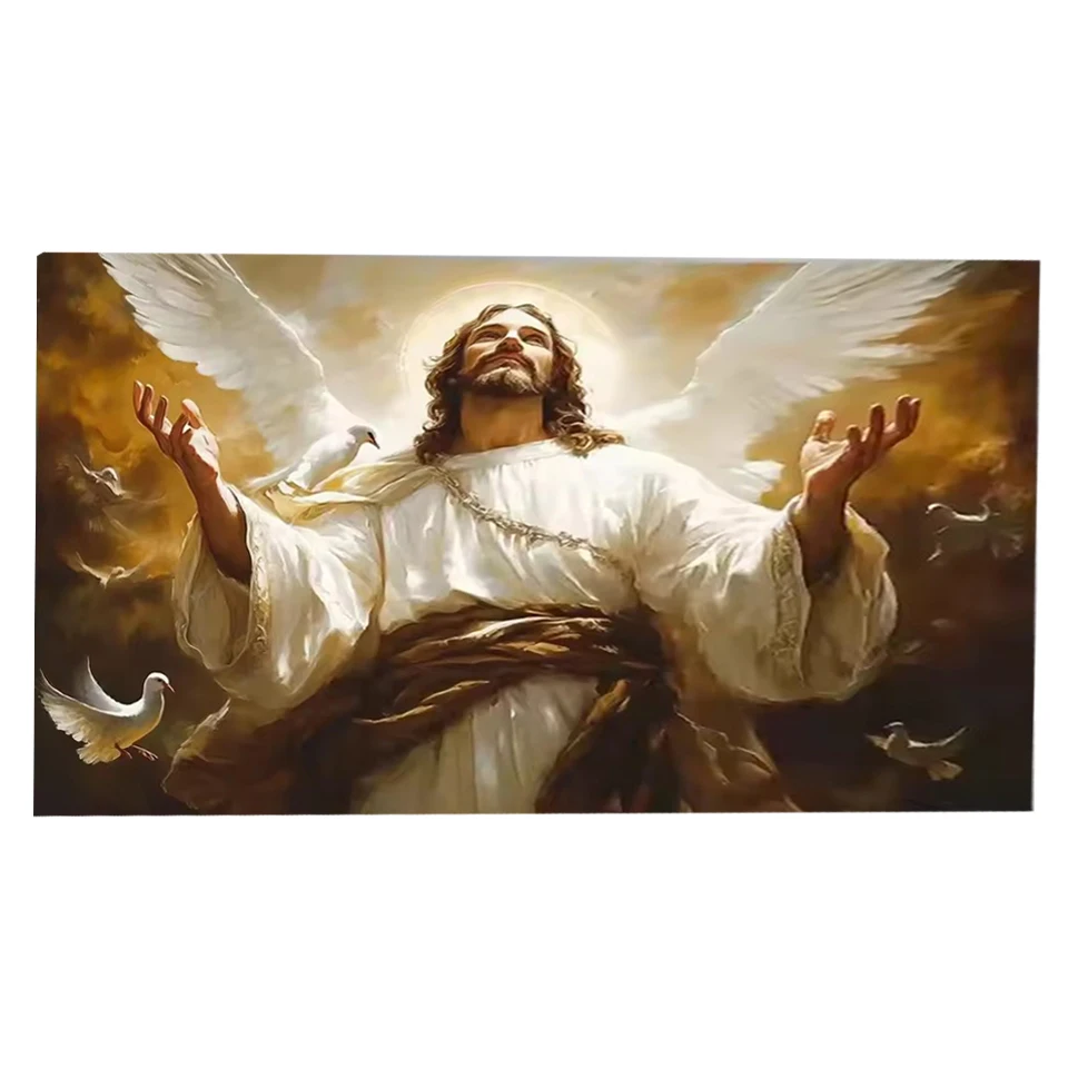 Divine Jesus Diamond Mosaic religious icon Suitable For Beginners diamond Embroidery DIY Full Square Round Painting Home Decor