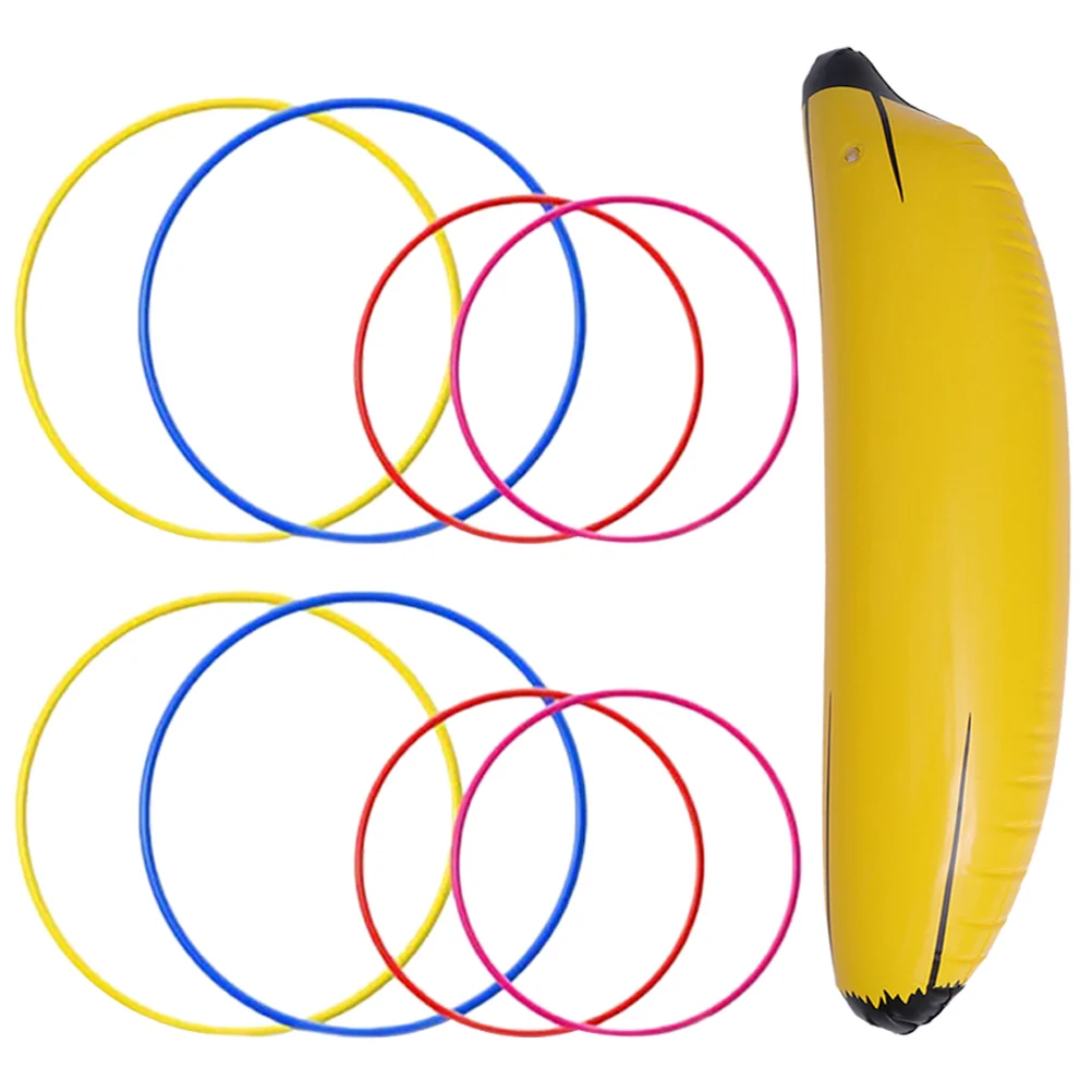 

Inflatable Banana Big Ring Toy Stage Photo Props Single for Party Funny Toys Toss Game Ferrule