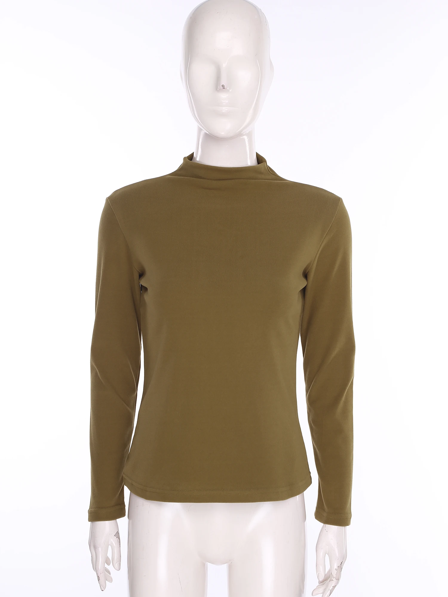 

Women Stretchy Versatile Basic Thermal Shirts Turtleneck Long Sleeve Pullover Slim Blouse Tops for Office Work Daily Casual