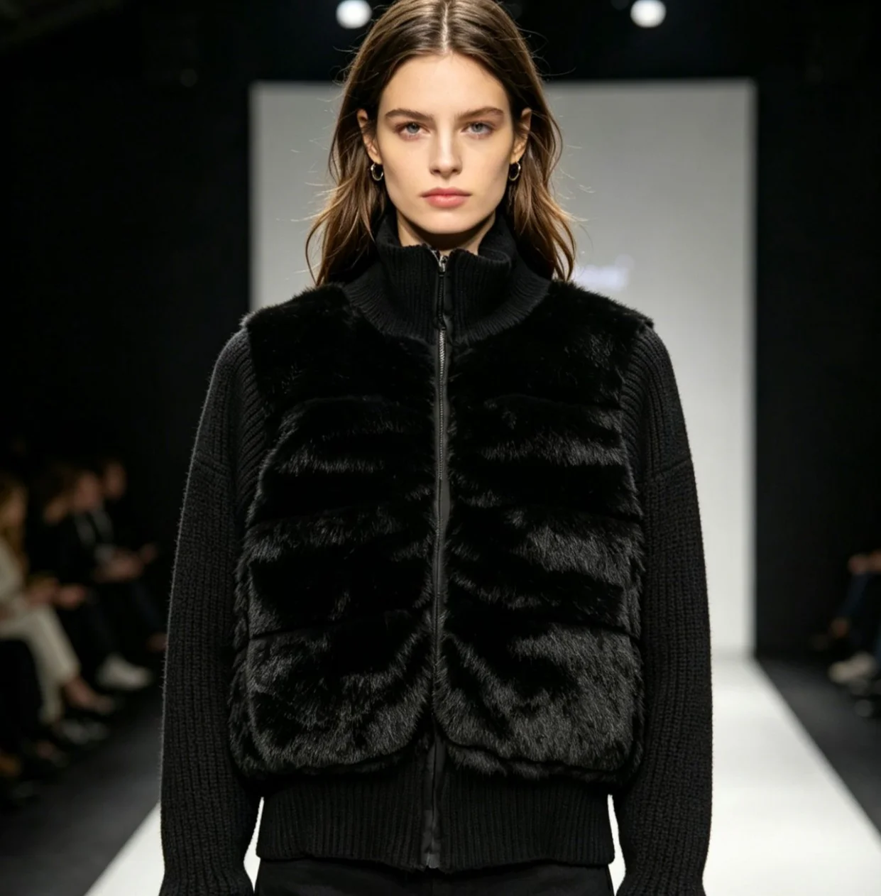 Women's imitation mink fur cotton jacket, women's 2026 new style small fragrant warm cotton jacket