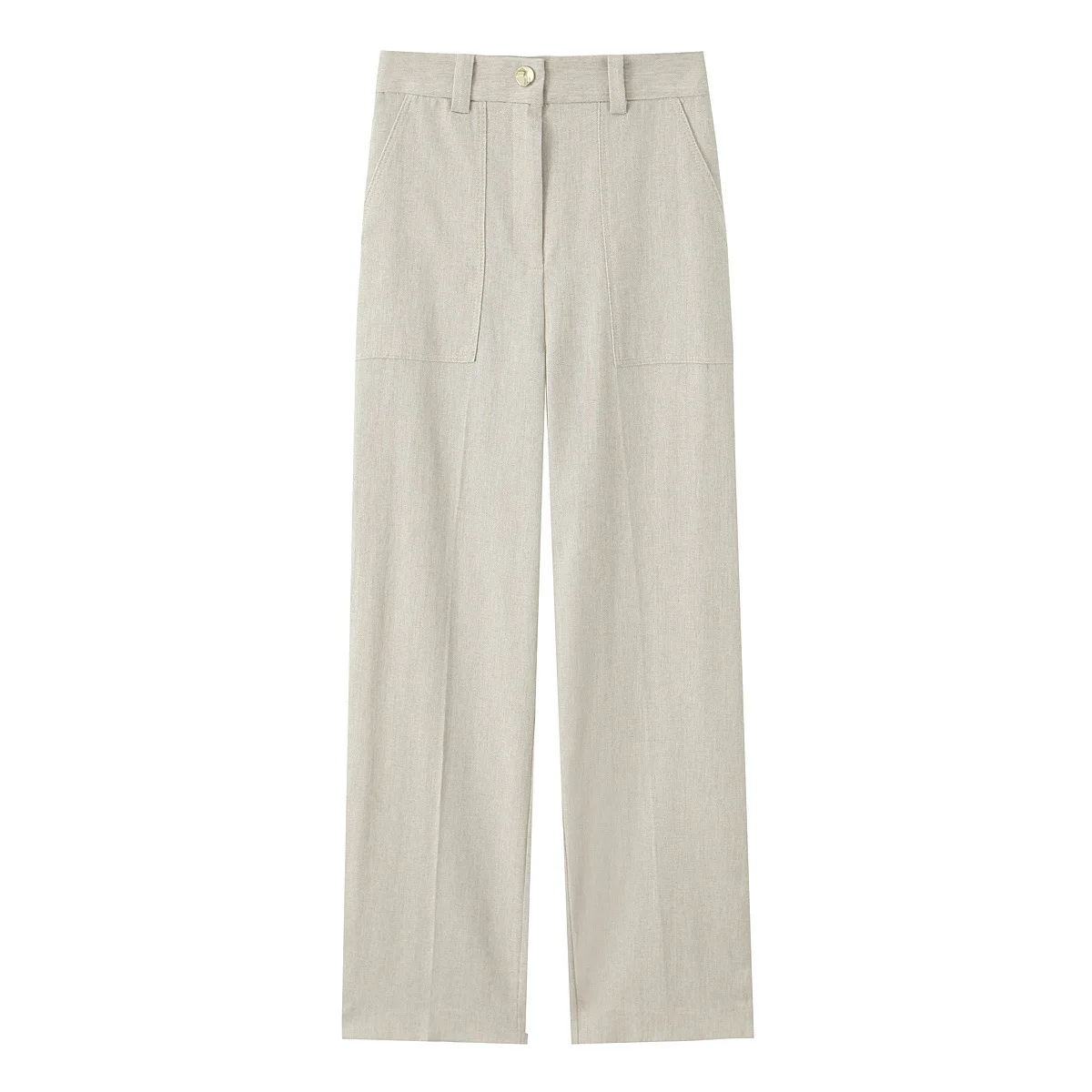 أوائل الخريف أزياء ملابس خارجية مع خط مخيط السراويل الساق المستقيمة مجموعة الملابس النسائية نمط أنيق التسليم السريع