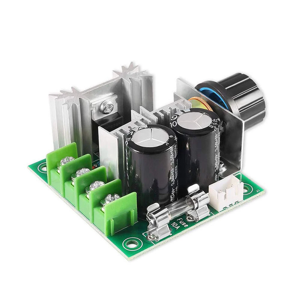 10A Speed Controller DC Motor Speed Regulator For DIY Projects Built-in Fuse Efficient Performance High Load Current