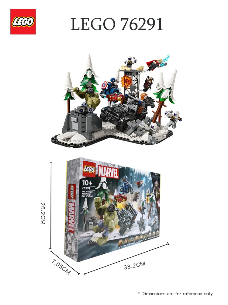 Ensemble de jeu pour enfants, 8 figurines et grande figurine MEDk, Marvel, The Avengers Assemble: Age of Ultron un.com, Super ForePlayset, LEGO 76291