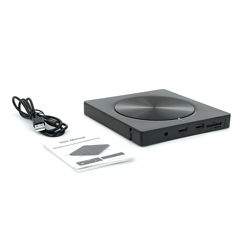 

6 In 1 Burner Portable External USB3.0/Type-C Dvd-Rw Disc Optical Drive Dvd-Rom Burner Multifunction Dvd Drive, Durable