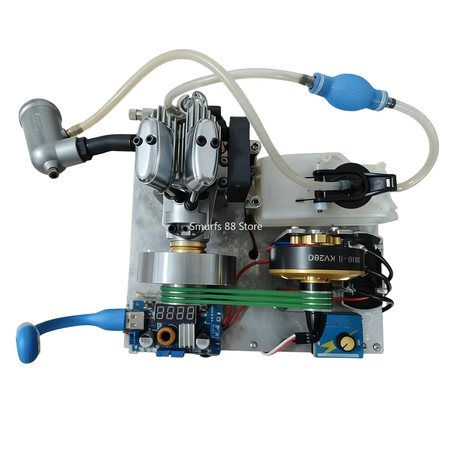 Modelo de motor generador de metanol Saito 62 clase Metal modelo de motor de cuatro tiempos potencia nominal 1,5 Hp juguetes modelo Experimental