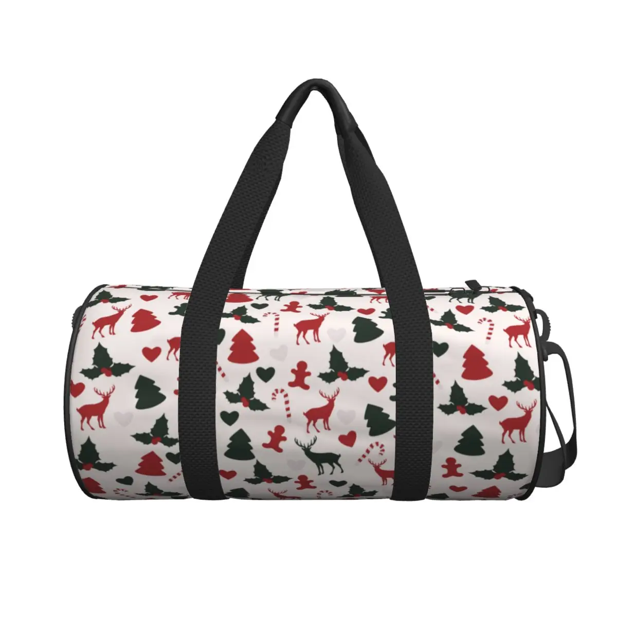 

Christmas Elk Travel Bag Santa Claus Animals Cute Swimming Gym Bag Men Design Large Retro Sports Fitness BagsWaterproof Handbags