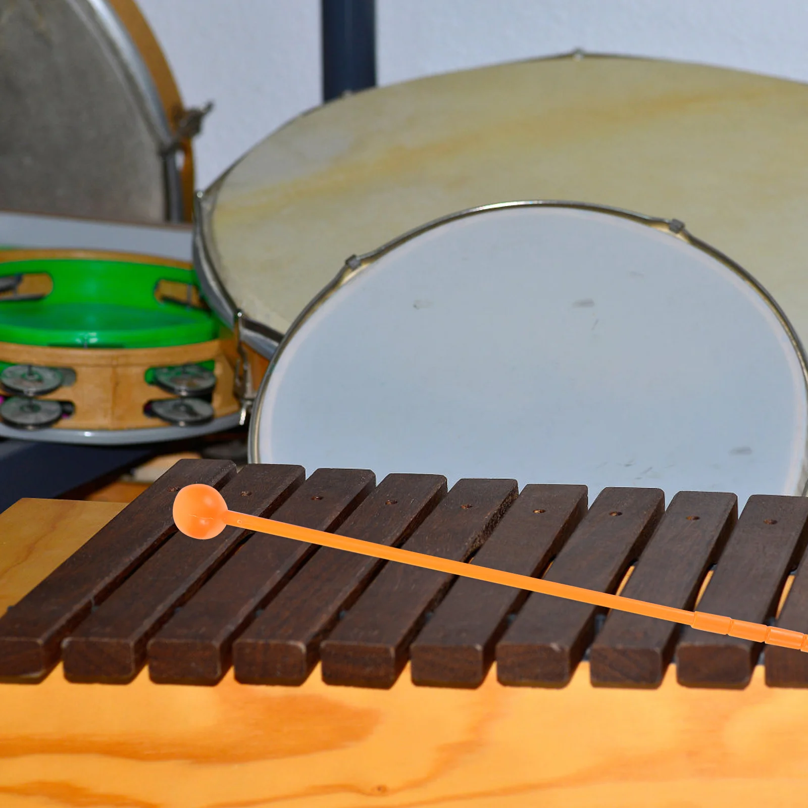 

10pcs Drum Mallets Durable Plastic Ergonomic Grip Percussion Sticks for Xylophone Glockenspiel Chimes Drums Accessories