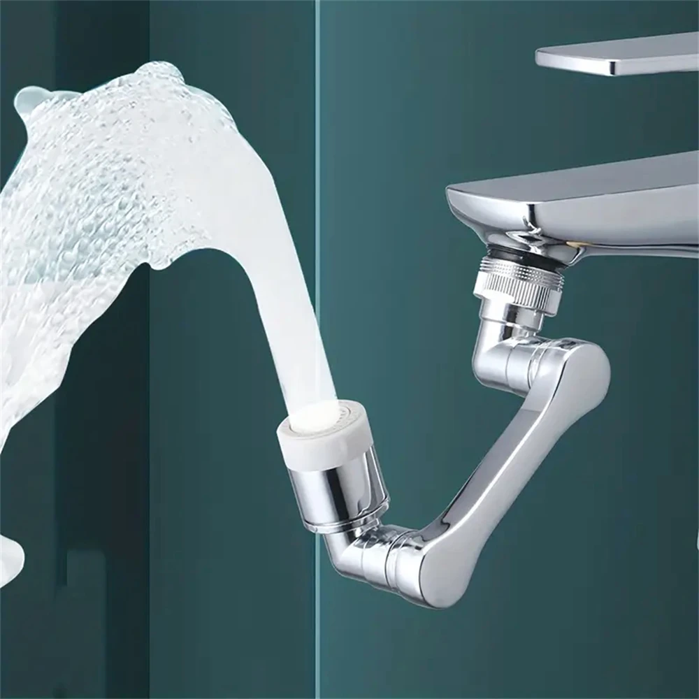 1440° Rotation Faucets Extender Sprayer Head Universal Kitchen Robot Arm Extension Faucet Aerator Mixer Bubbler Water Tap Nozzle