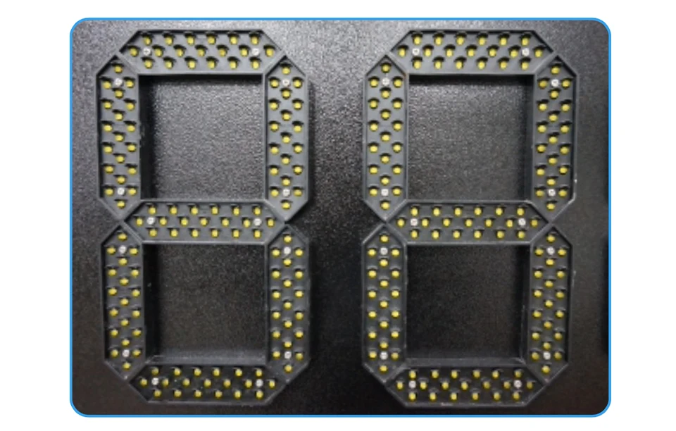 12-Inch Red Green LED Gas Price Display Board Waterproof Outdoor 7 Segment Petrol Station Shopping Mall Media Application IP65