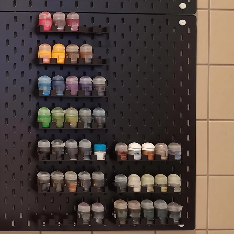 

1Pc Pigment Rack Space Saving For Storing Pigment Bottles 3.2cm 1.26in Paint DIY Project Pigment Storage Display Rack Wall Mount