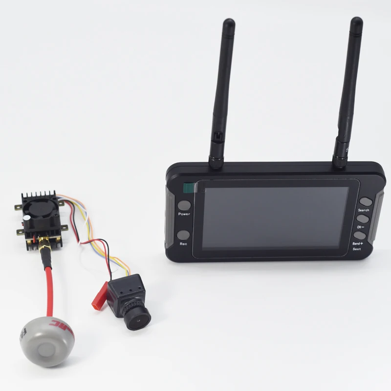 Новый аналоговый передатчик 2 Вт VTX + Caddx 1200TVL FPV камера FPV монитор 4,3 дюймов с DVR 5,8 ГГц 40CH приемник для FPV дронов радиоуправляемых автомобилей