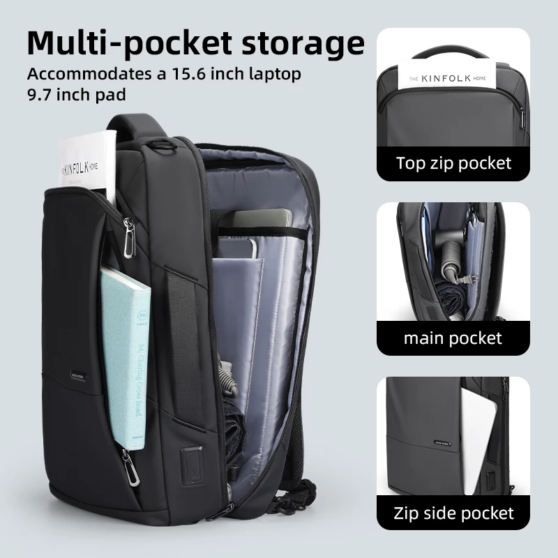 MarkRyden Squero III: multifunctional, everyday, high capacity, business, usb port backpacks