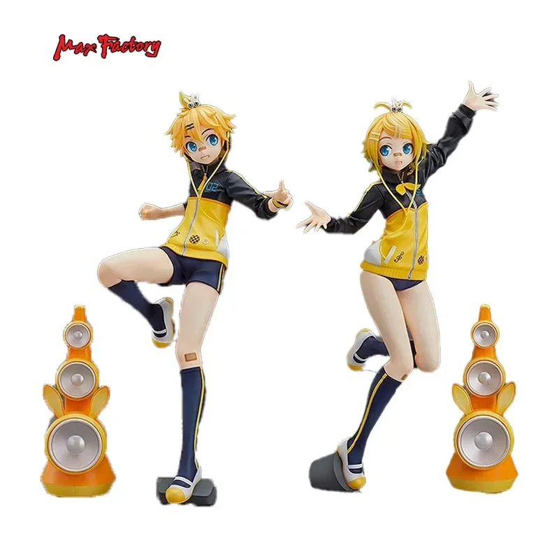 In Stock 100% Original Max Factory 1/7 Kagamine Rin Kagamine Len Miku Project DIVA F 2nd Stylish Energy R Ver. Action Model Toys