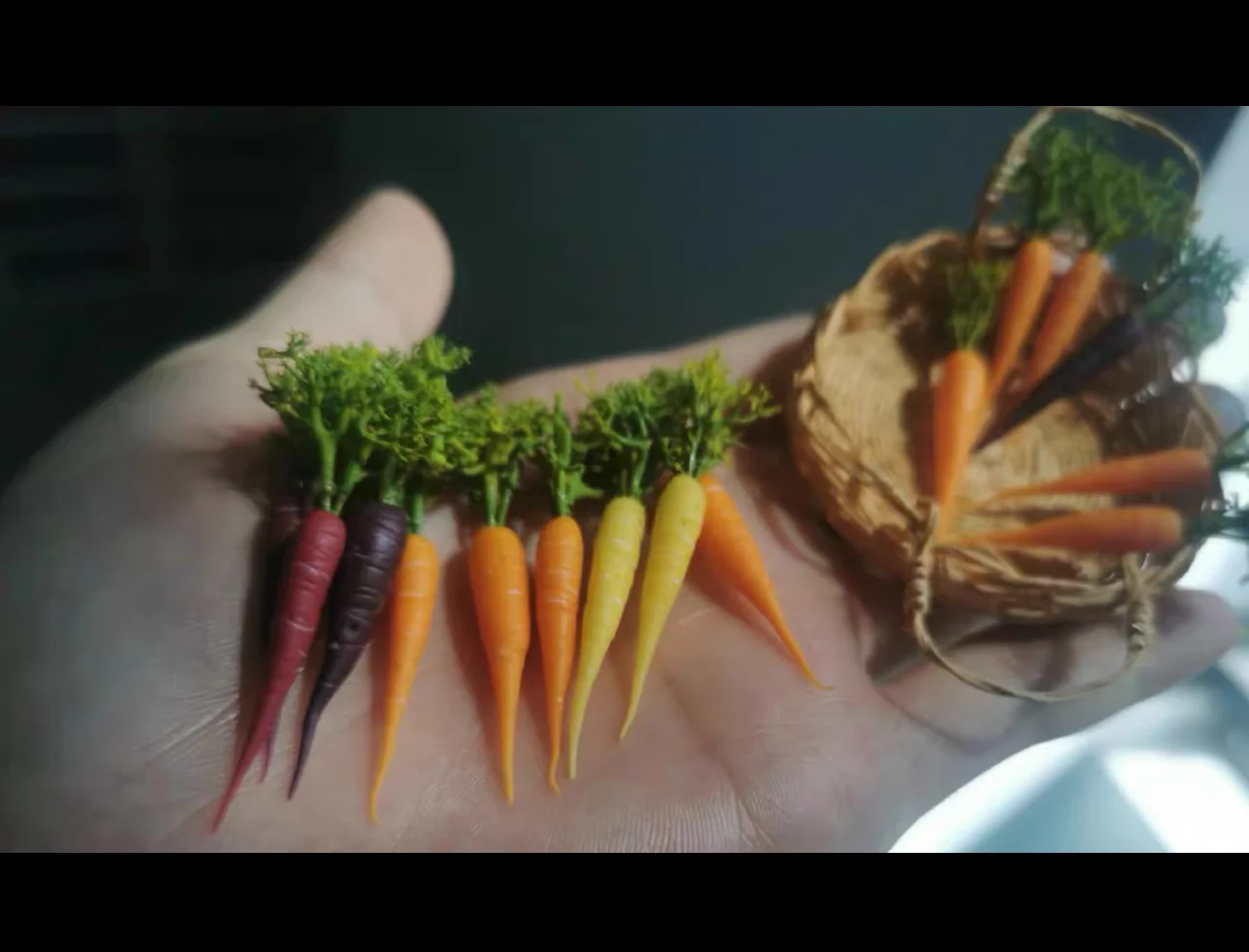 DollHouse Kitchen Scene Miniature Vegetable Fruit Clay Food Play Simulation Mini Potato Accessories Food Supermarket Decorations