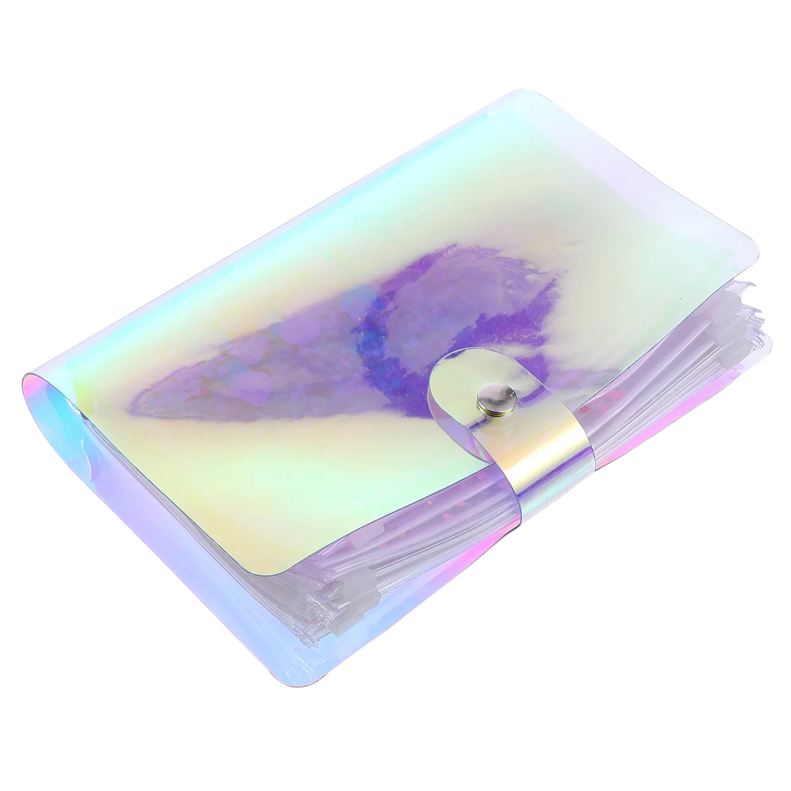 

12Pcs A6 PVC Notepad Binder 6 Ring Refillable with Pouches for Bills Invoices Cards Coupons Stamps Premium Materials