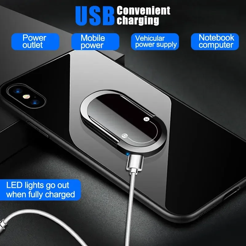 The New Creative Cigarette Lighter Can Be Used As A Mobile Phone Holder USB Charging Lighter Multi-functional Cigarette Lighter