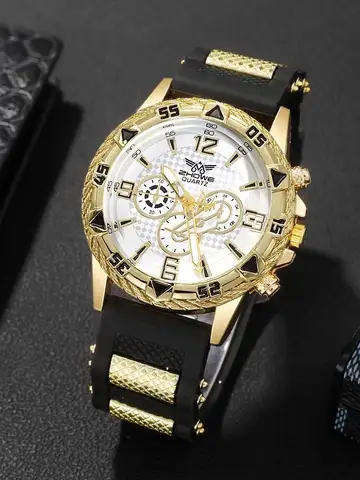 1pc，Surprise mystery box with a 100% winning rate, randomly containing one of the men's watches displayed in the image. This is#