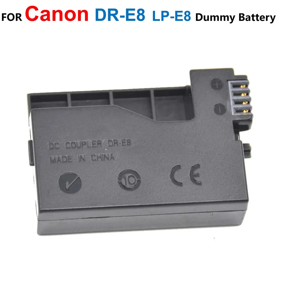 

DR-E8 DR E8 DRE8 DC Coupler LP-E8 LPE8 Dummy Battery For Canon EOS 550D 600D 650D 700D Rebel T2i T3i T4i T5i Kiss X4 X5 X6i X7i