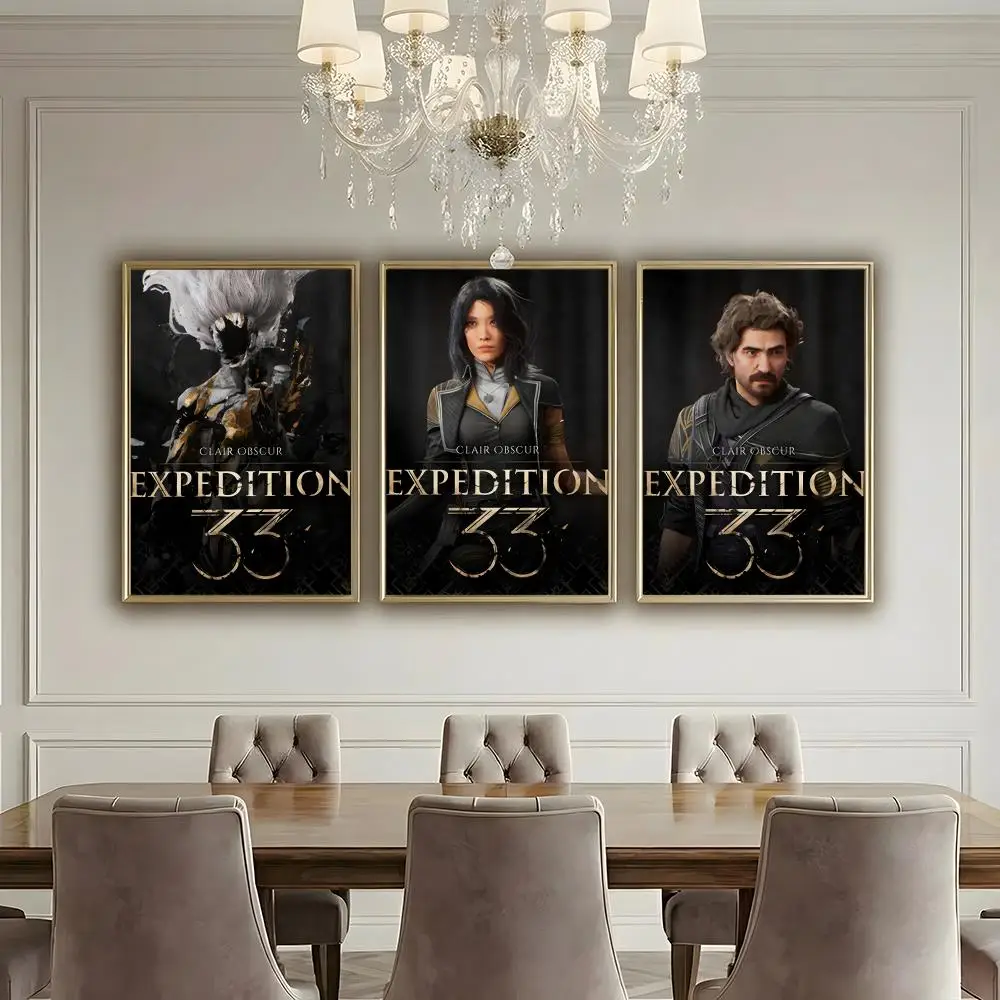 C-Clair O-Obscur E-Expedition 33 Poster HD Waterproof High-Toughness Self-Adhesive Wall Decor Universal
