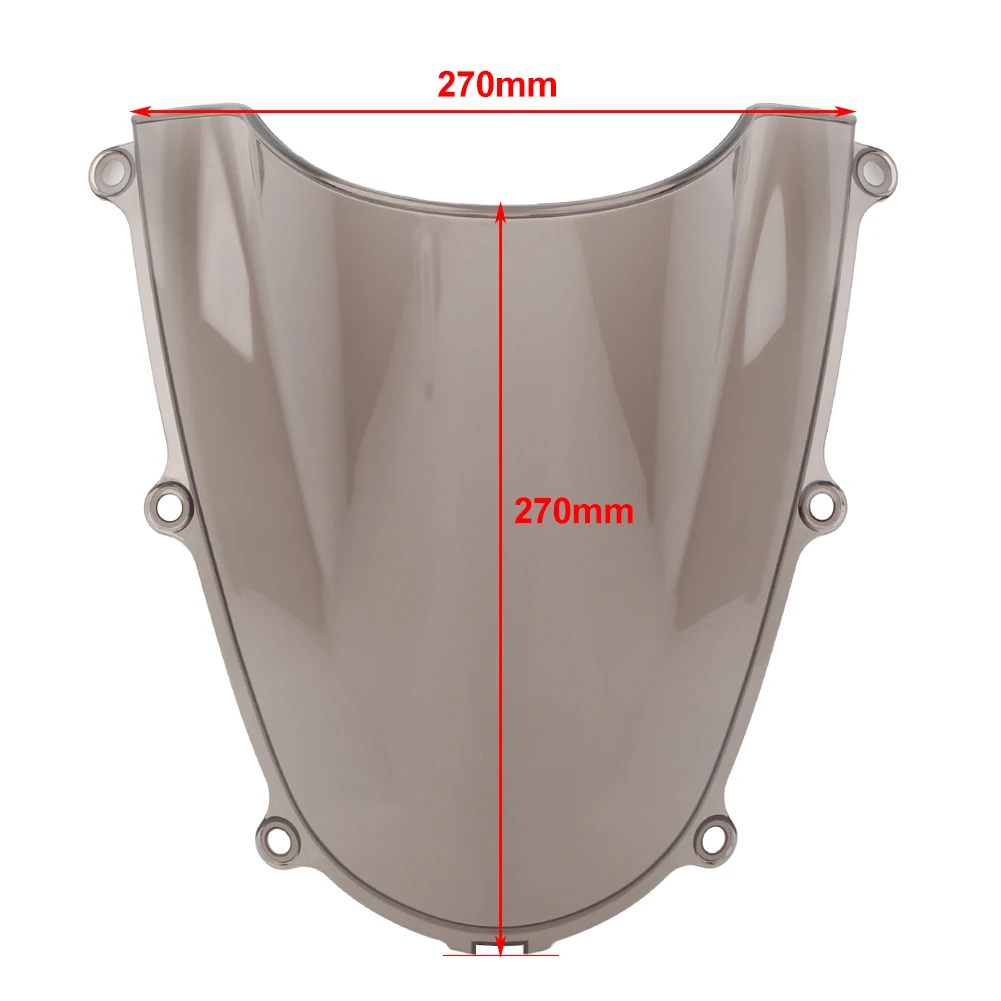 Brown Motorcycle Windshield Windscreen For Honda CBR600RR F5 CBR 600RR 2005 2006 Double Bubble ABS