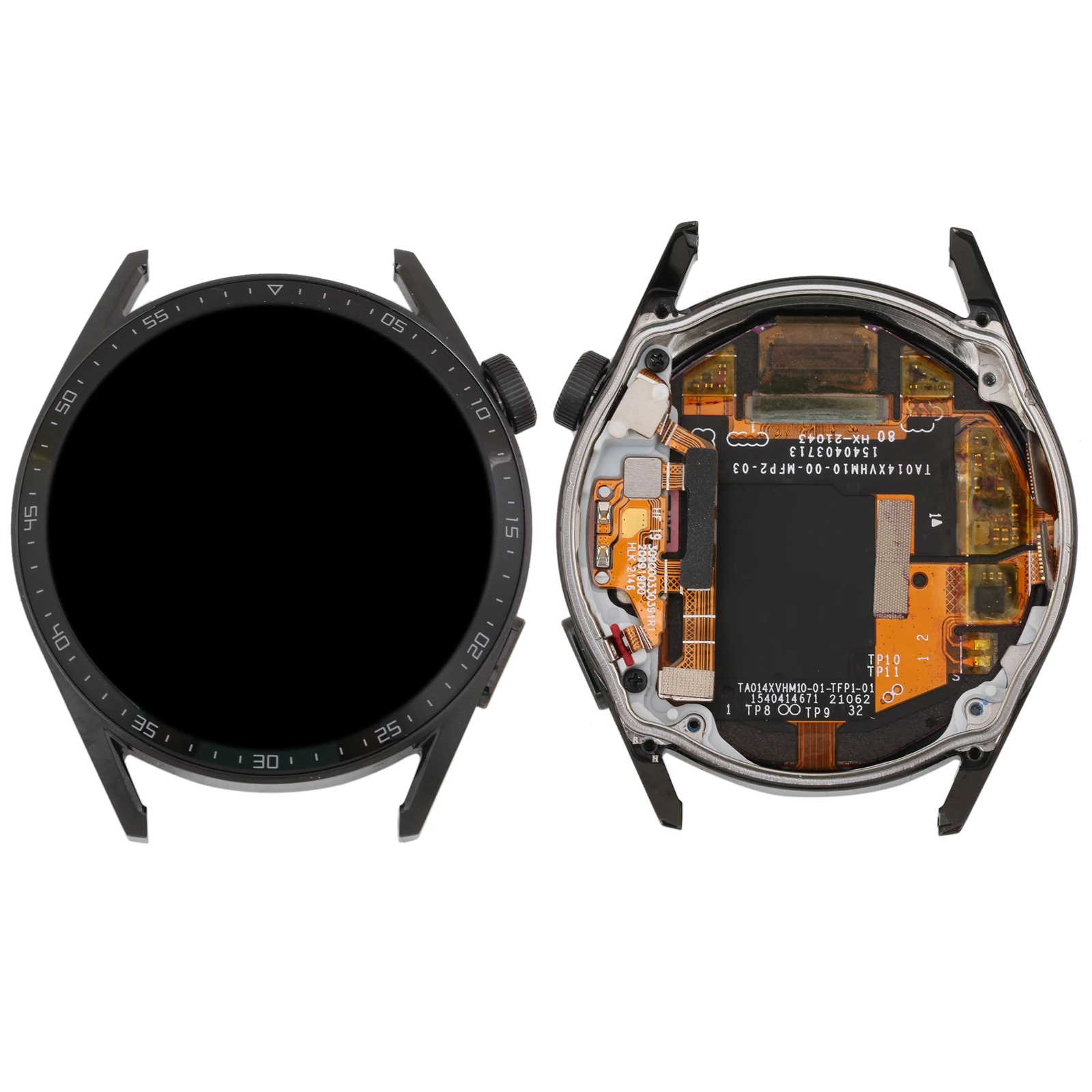 AMOLED LCD Screen for Huawei Watch GT 3 46mm JPT-B19 Dual Cable Edition and Digitizer Full Assembly with Frame Display Repair