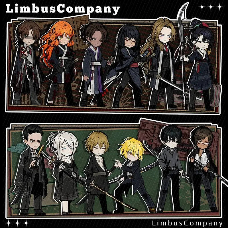 Limbus Company-Juego completo de tarjetas acrílicas de pie de Anime, adornos de escritorio para colección de habitaciones, accesorio de modelo atractivo