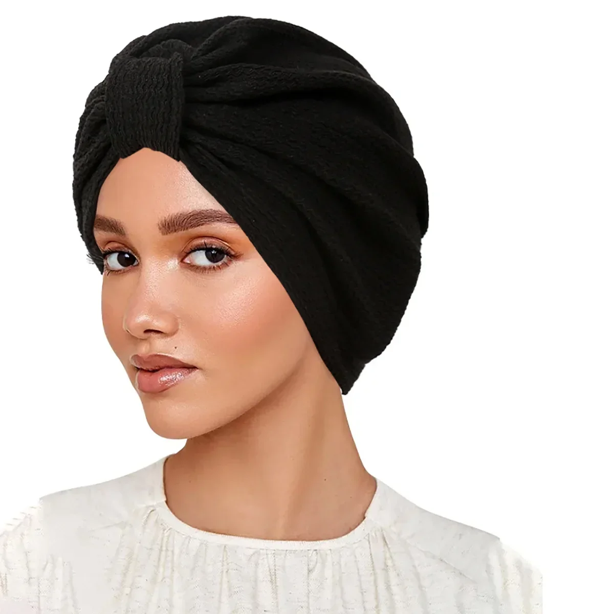 Nuevas mujeres musulmanas anudadas turbante Hijab quimio gorra interior pañuelo para la cabeza gorros indios capó pérdida de cabello envolturas para la cabeza pañuelos diadema