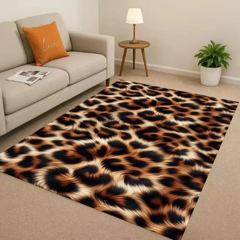 Zebra Stripe Leopard Print Tiger Stripe Carpet Rug for Playroom Bedroom Living Room Sofa Doormat Decor Bedroom Decor Carpet
