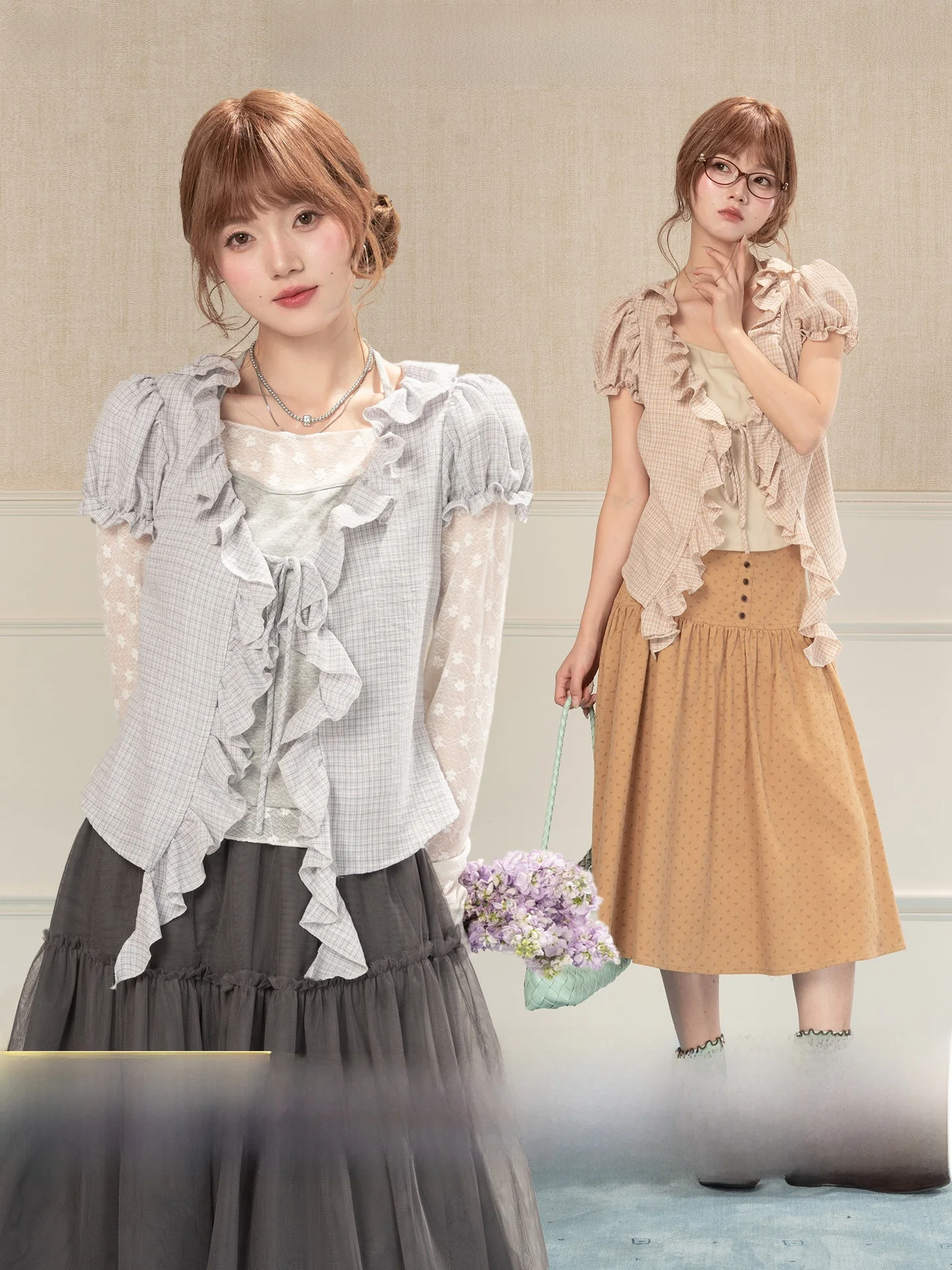 

Sexy Splice Wooden Ear T-irt Women's Spring Loose Fit Hanging Ne Patchwork T-irt Simplici Sle Polyester ort Sve