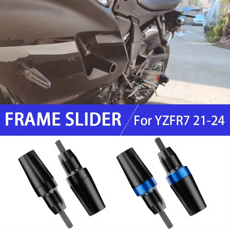For YAMAHA YZFR7 YZF-R7 2021 2022 2023 2024 Frame Slider Crash Protector Motorcycle Accessories Falling Protection Bobbins Pad