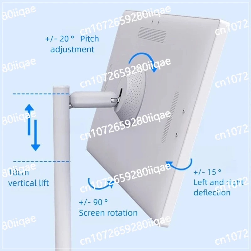 Smart TV For Fitness Wireless Casting External Camera Portable Adjustable Height Interactive Monitor Multi-sized Touch Screen