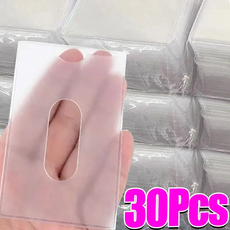

5/10/30 шт. прозрачный корейский чехол для карт Kpop с защитной пленкой, прозрачный держатель для карт Idol, чехол для топ-грузчиков для фотоигр, 35PT
