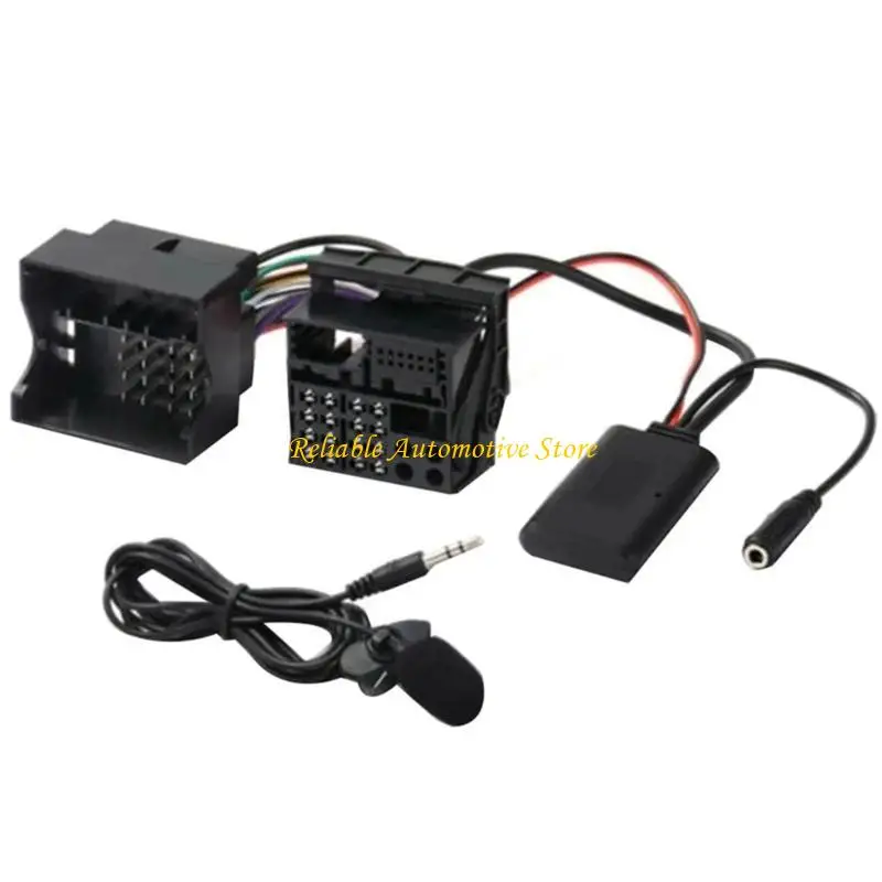 M68B Headunit Install Cord Microphone Handsfree AUX Adapter for CD30 CDC40 CD70 DVD90