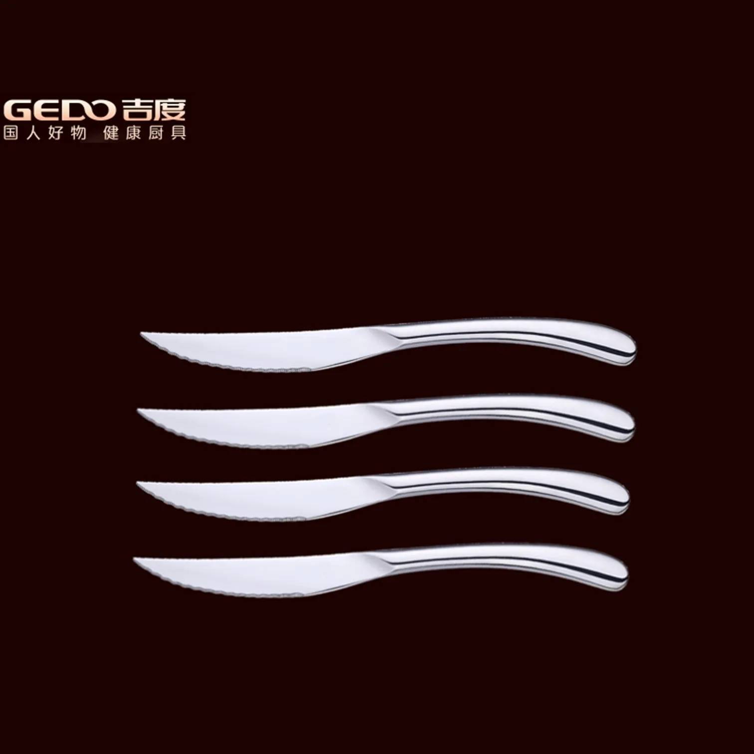 

4 Pieces of Classcical Banquet Steak Knife Ultra Thick 316 Stainless Steel Flatware Ultra Sharp Table Knives Cutlery for Family