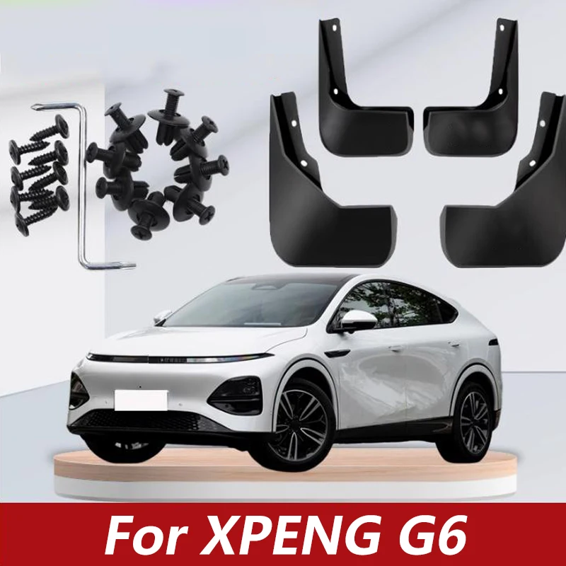 For Xpeng G6 2023 2024 Car Mudguard Front Rear Wheels Fender Muds Guard Plate Anti-splash Mud Blocking Lining Sets