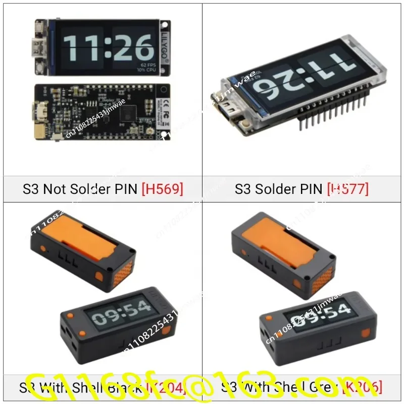 T-Display-S3 ESP32-S3 Development Board Flash 16MB Wireless Bluetooth 5.0 Wireless Module with 1.9-inch ST7789 LCD Display