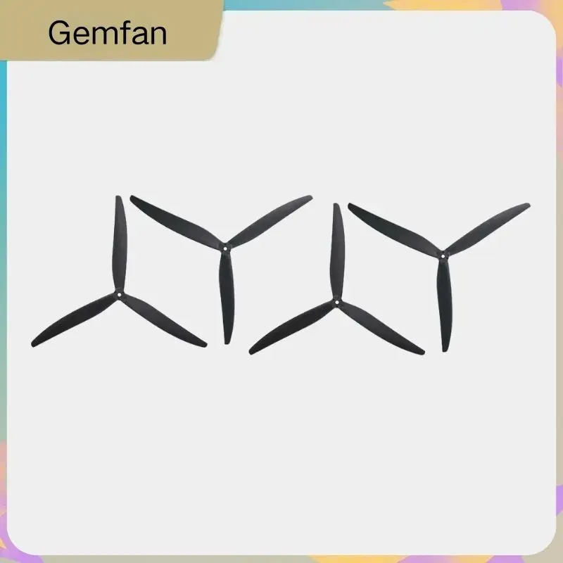

2 пары Gemfan 1309, 13-дюймовый нейлоновый пропеллер из стекловолокна, 13-дюймовая трехлопастная опора с фиксированным шагом для RC FPV Drone