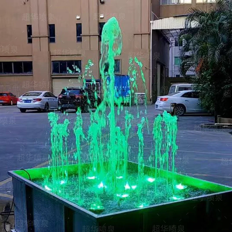 

Stainless Steel Musical Dancing Fountain with RGB LED Lights Outdoor Water Feature Complete Fountain System Direct Factory Price