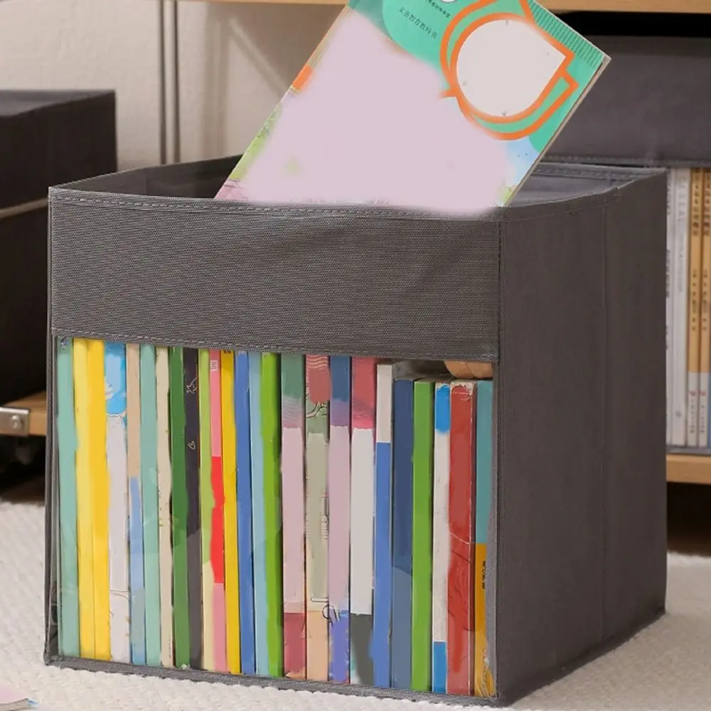 

Портативная сумка для хранения книг из нетканого материала, большая вместительная видимая сумка для комиксов, складной пылезащитный органайзер для игрушек, спальня