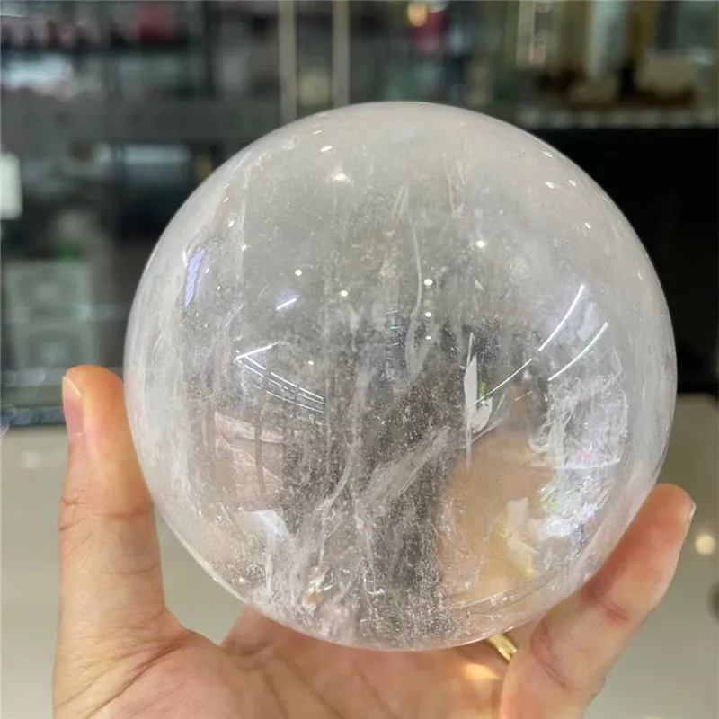 

AAAA Natural transparent White Quartz Ball Crystal Ball room decoration home decoration gemstone aquarium