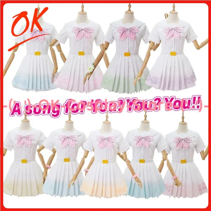 

[Customized] LoveLive 8th A song for You All Members Rin Eli Maki Umi Niko Cosplay Costume Love Live JK Dress Halloween Uniform