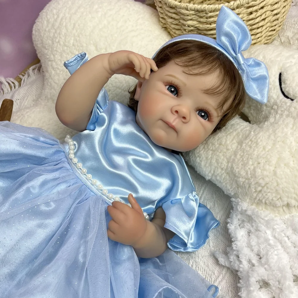 aonpeng-45-cm-lifelike-reborn-baby-doll-18-in-full-vinyl-body-handmade-fashion-toy-with-blue-gauze-skirt-birthday-gift-for-kids