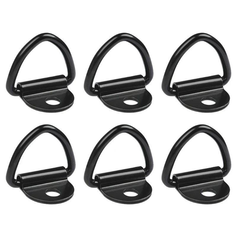 Car Puller D Shaped Hook Tie Down Anchors Rings Lashing Eyelets for Cargo Truck Kayaks Sling Trainers Hammocks Awnings