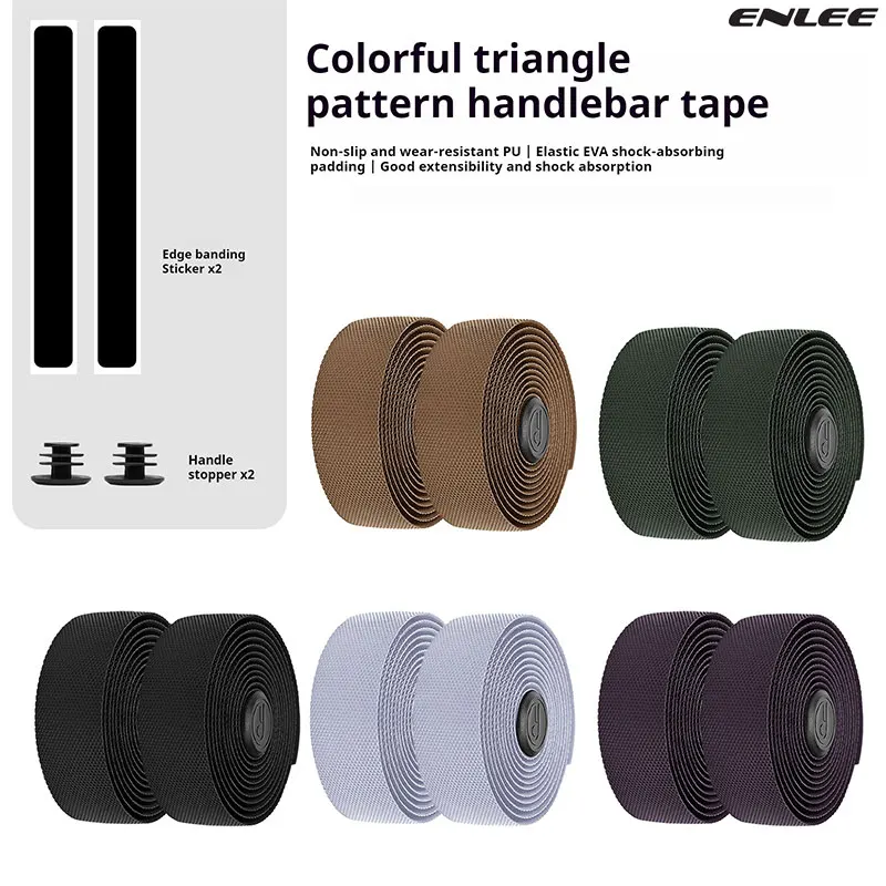 ENLEE Road Bike Handlebar Strap Fixed Gear Bike Handlebar Straps Breathable Non-Slip Wear-Resistant Stain-Resistant And Washable