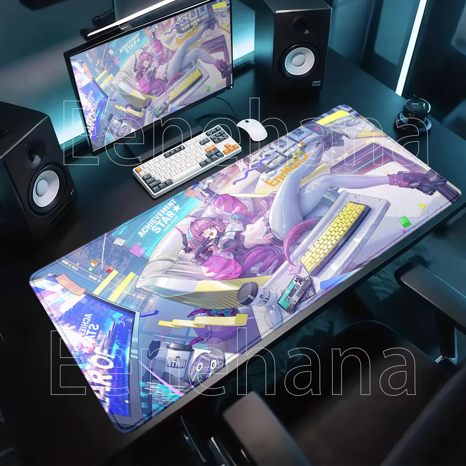 HD Printing New Arknights Endfield Mouse Pad Rubber Anime Girl Non-slip Base Gaming Keyboard Mousepad Offices Overlock Desk Mat
