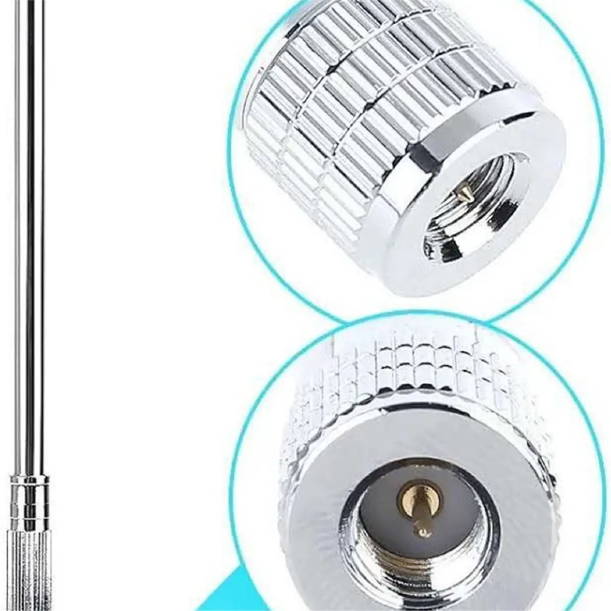 2026 New 1-Meter Telescopic Antenna with Scalable 118-136MHz Whip Antenna SMA Head Signal Gain