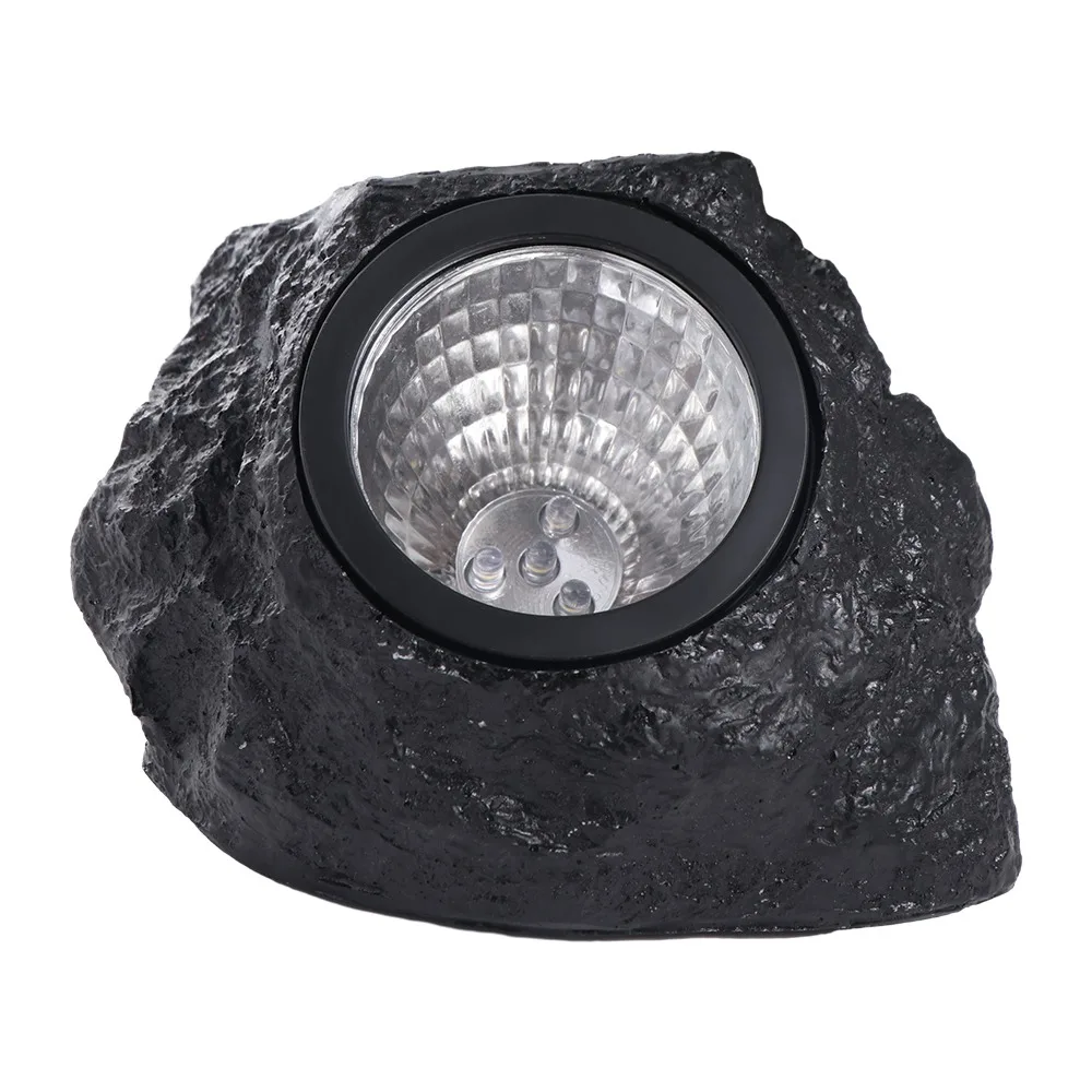 

Warm Light Spotlight Solar Stone Light Simulation Stone Waterproof Solar Rock Lamp LED Energy-Saving Lawn Lamp Courtyard