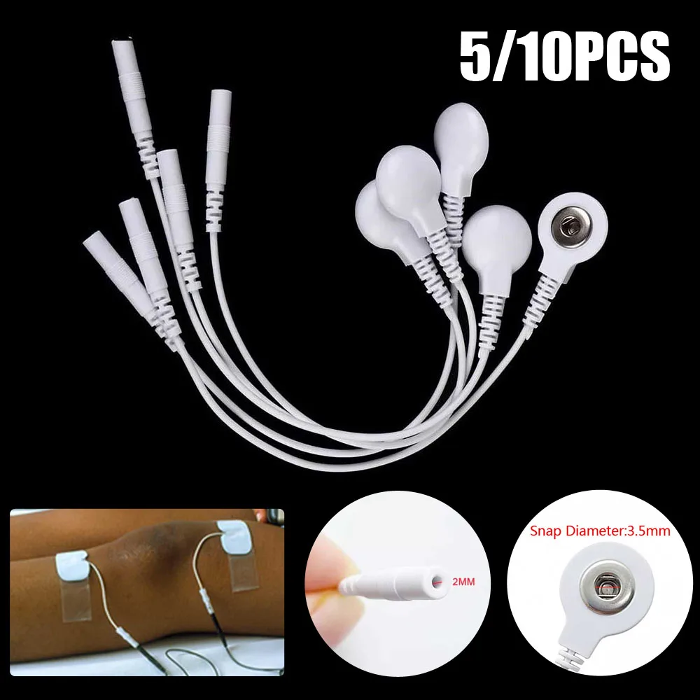 3.5mm Plug Massager Machine Adapter Tieline Short Cables Electrode Wires Personal Health Care Accessories Medicos Accesorios