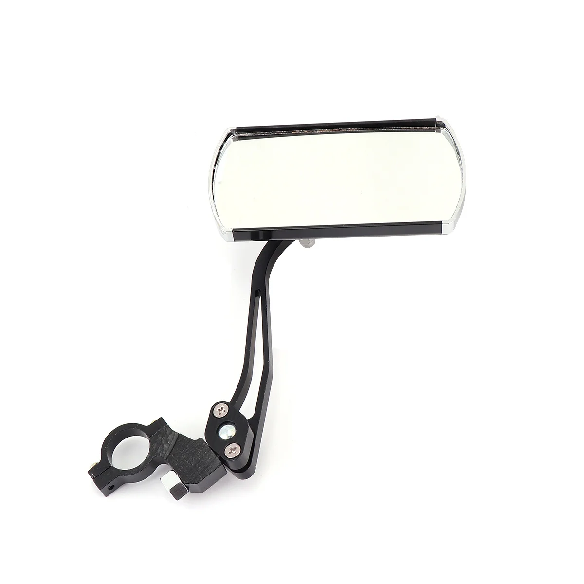 

1 шт., зеркало заднего вида для велосипеда, зеркало на руль из алюминиевого сплава, вращающееся прозрачное, широкий обзор, аксессуары для горного дорожного велосипеда, черный